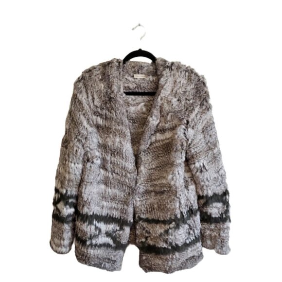 Ulla Johnson Farah Rabbit Fur Cardigan Sweater - Picture 1 of 6